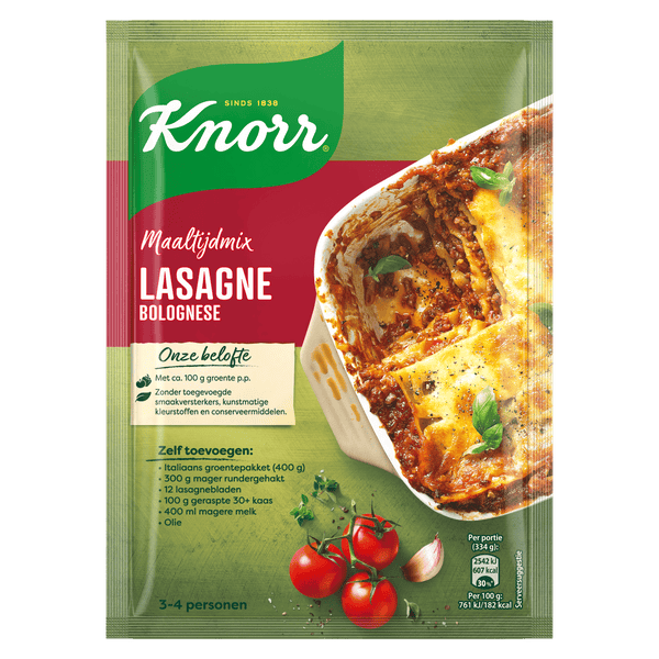 Knorr Maaltijdmix Lasagne Bolognese