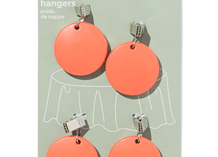 tafelkleed hangers oranje - 4 stuks  Dutchshopper