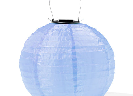 solar garden lantern Ø28cm blue