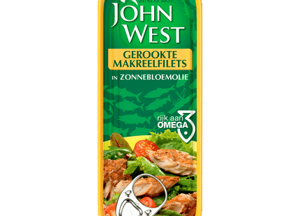 John West Makreelfilets zonnebloemolie gerookt