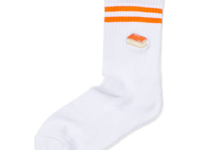 socks with orange tompouce white