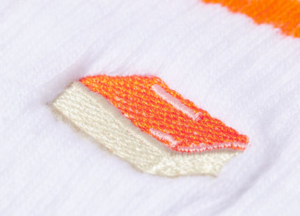 socks with orange tompouce white