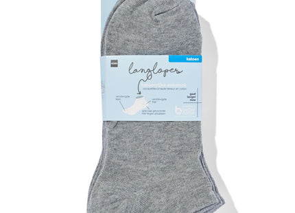 women's ankle socks - 5 pairs of gray melange