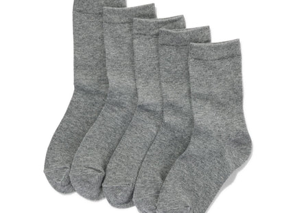 5-pack women's socks gray melange