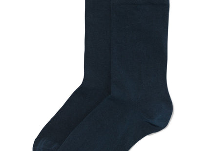 women's socks with organic cotton - 2 pairs dark blue