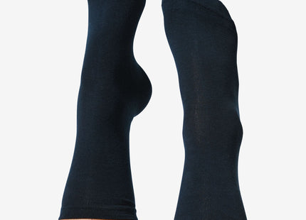 dames sokken met biologisch katoen - 2 paar donkerblauw