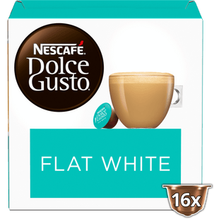 Nescafe Dolce Gusto Kaffeetassen flach weiß