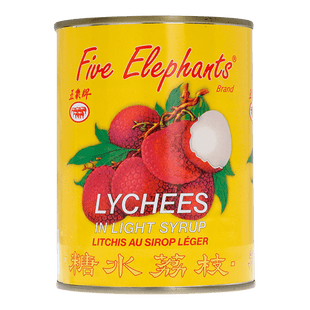 Five Elephants Lychees op lichte siroop