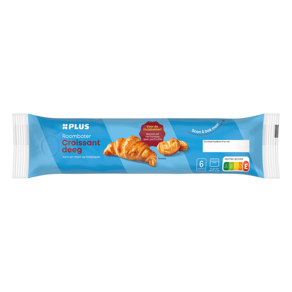 Butter croissant pastry dough