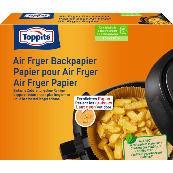 Toppits Airfryer Baking Paper Sheets 20cm