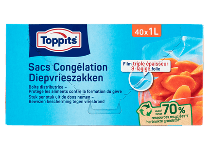 Toppits Diepvrieszakken 1L