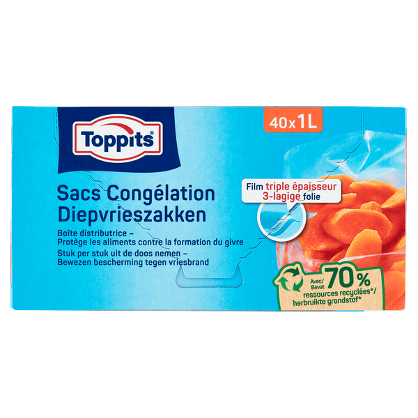 Toppits Diepvrieszakken 1L