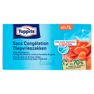 Toppits Diepvrieszakken 1L