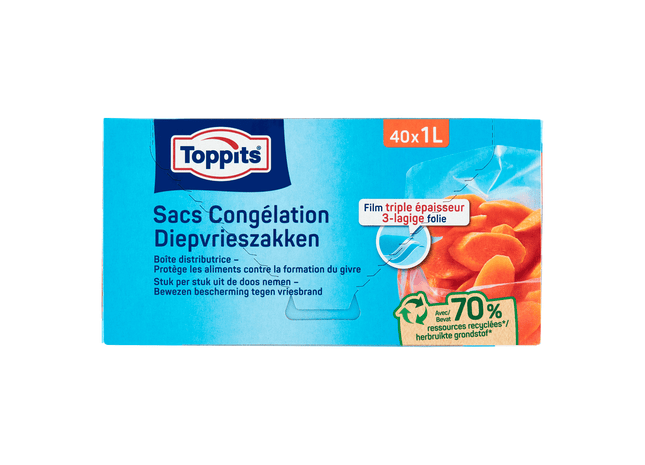 Toppits Diepvrieszakken 1L