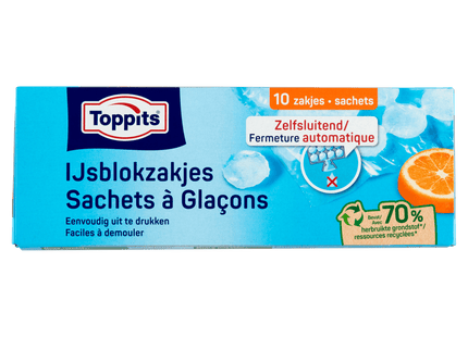 Toppits Ijsblokzakjes 10x19 blokjes
