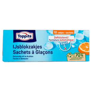 Toppits Ijsblokzakjes 10x19 blokjes