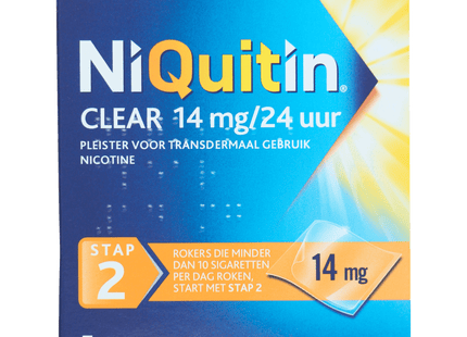 Niquitin Clear 14mg pleisters