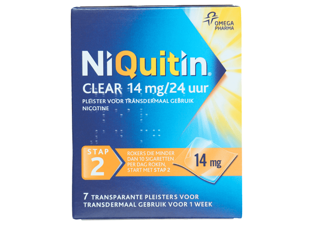 Niquitin Clear 14mg pleisters