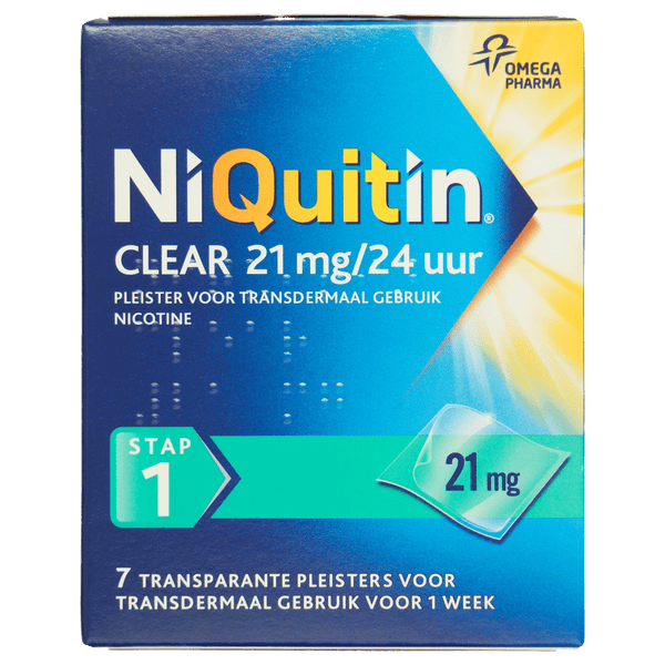 Niquitin Clear 21mg pleisters