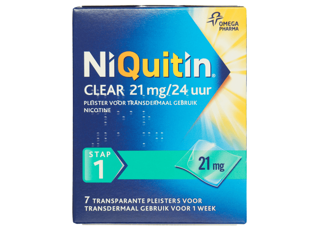 Niquitin Clear 21mg pleisters