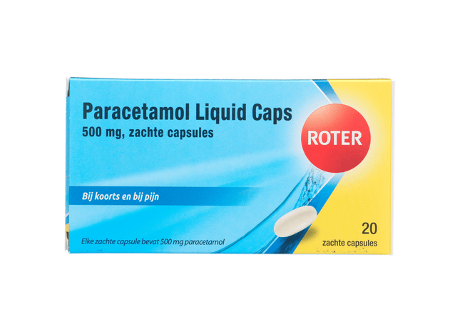 Roter Paracetamol 500 mg Flüssigkapseln