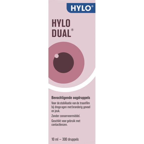 Dual bevochtigende oogdruppels