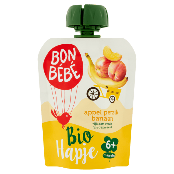 Bonbebe squeeze apple peach banana +6m