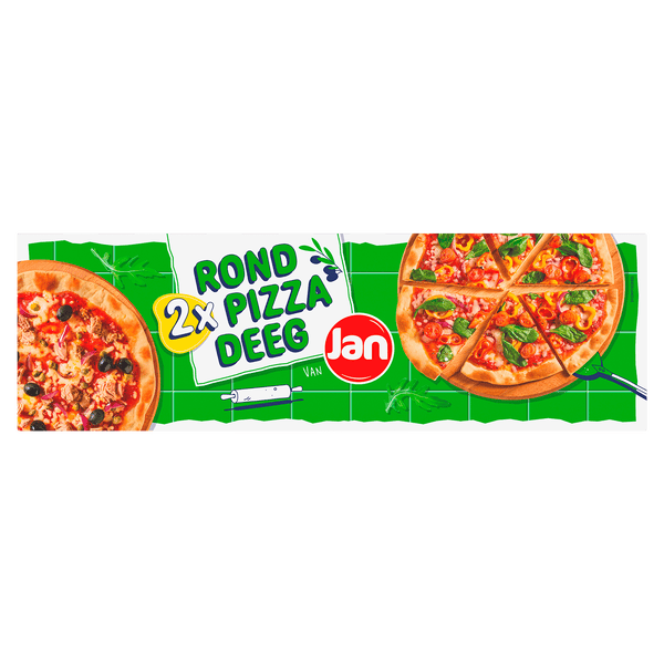 Jan Rond & dun pizzadeeg duoverpakking
