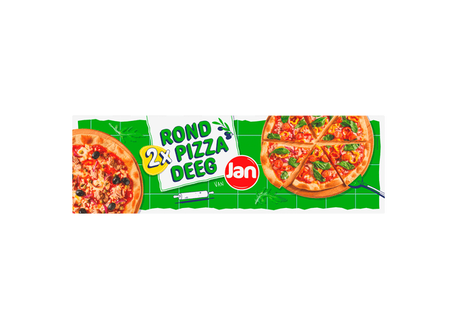 Jan Rond & dun pizzadeeg duoverpakking