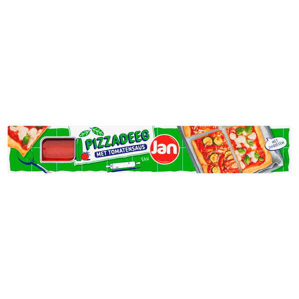 Jan Pizzadeeg zuurdesem met tomatensaus