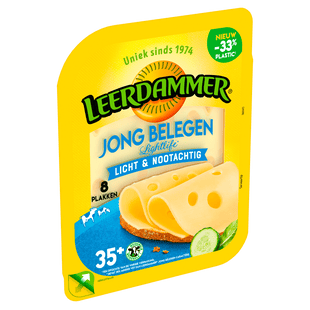 Leerdammer Jong belegen lightlife 35+ plakken