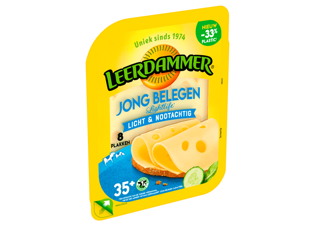 Leerdammer Jong belegen lightlife 35+ plakken