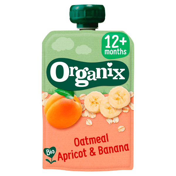Organix Quetschobst Hafer Aprikose Banane 12+ Monate