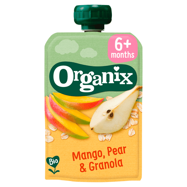 Organix Squeeze Fruit Mango, Pear & Granola 6+m
