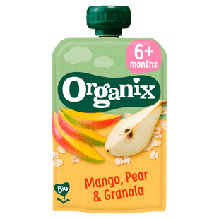Organix Squeeze Fruit Mango, Birne &amp; Granola 6+m