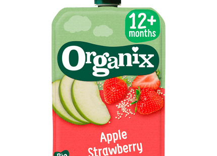 Organix Squeeze Fruit Apple Strawberry &amp; Quinoa 12+m