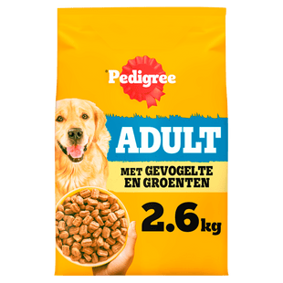 Pedigree Droog adult gevogeltje en groente