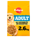 Pedigree Droog adult gevogeltje en groente