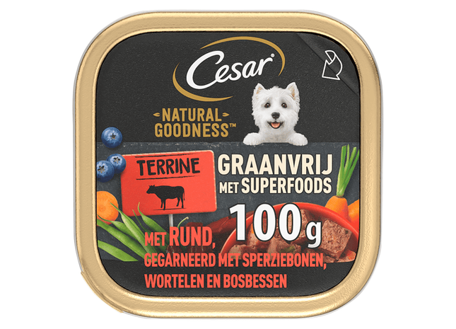 Natürliche Rinderterrine von Cesar