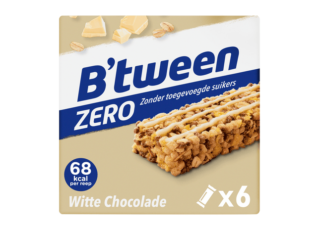 B'tween Mueslireep Zero Witte Chocolade