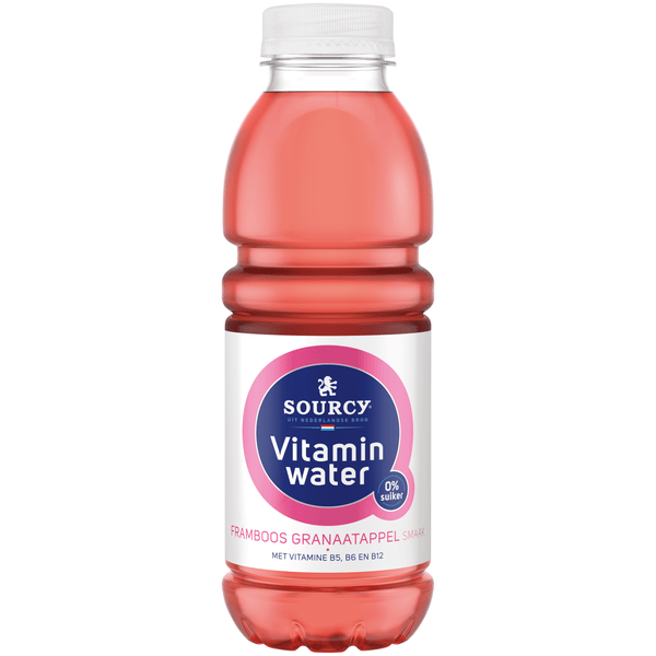 Sourcy Vitaminwater framboos granaatappel