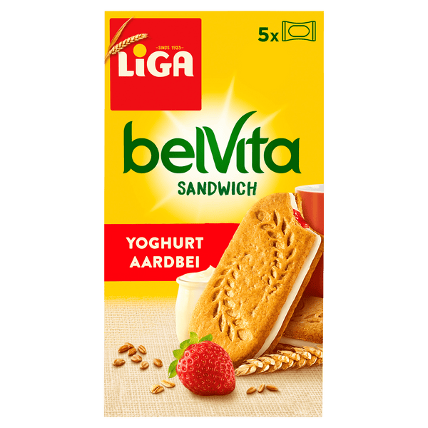 Liga Sandwich Koekjes Yoghurt Aardbei