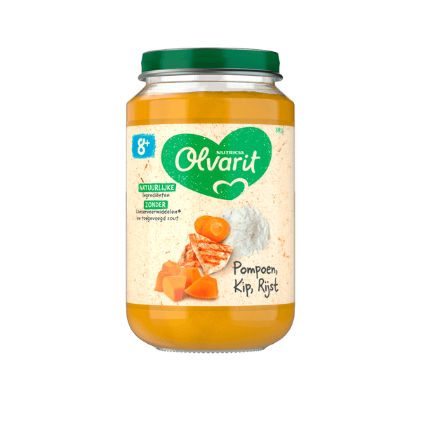 Olvarit 8+ months Pumpkin Chicken Rice