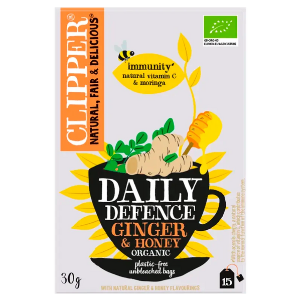 Clipper Daily defence ginger & honey