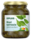 Chopped leaf spinach