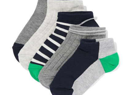children's ankle socks with cotton - 5 pairs dark blue