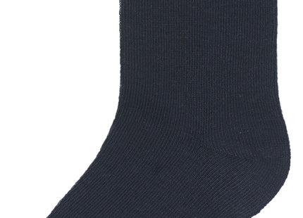 kinder sokken met katoen - 5 paar blauw