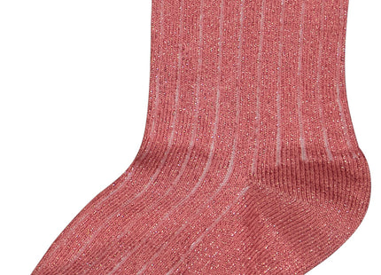 children's socks with cotton and glitter - 5 pairs multi