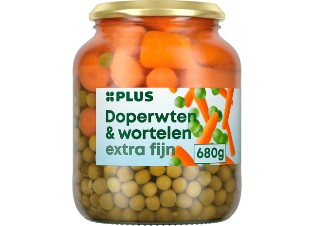 Doperwten en wortelen