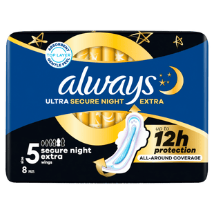 Always Maandverband ultra secure night extra